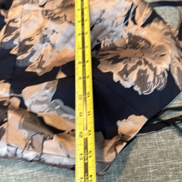 XSCAPE Satin Halter Neck Fit & Flare Floral Print Mini Dress - Picture 9 of 14